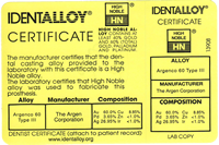 60% Gold Certificate - Clickk to Enlarge